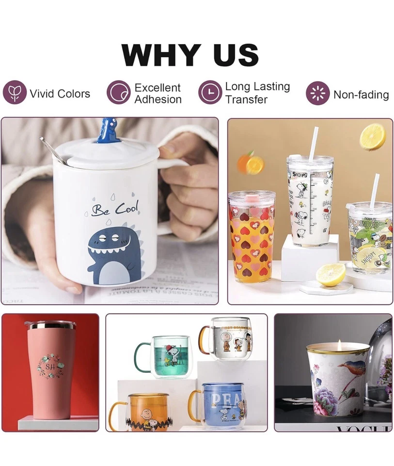 Waterslide Decal Paper Inkjet CLEAR 20 Sheets 8.5x11 Water Slide Transfer Paper - Image 4 of 4