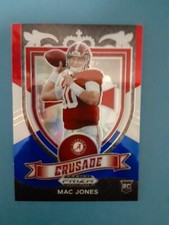 2021 Prizm Draft Picks #170 Mac Jones RC Red White Blue Prizm Crusade / Beauty
