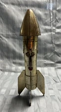 Vintage Metal Astro Rocket Mechanical Bank 1957 Berzac Creation  Cocoa FL