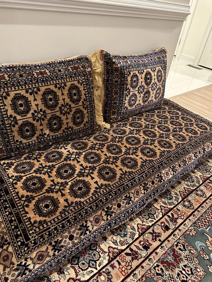 Fundas de colchón Afghan Toshak, cubierta Toshak, cubierta Majlis, marrón Toshak Foto 4 de 4