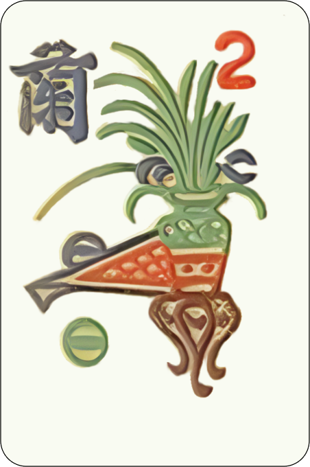 Mah Jongg Jong Mahjong 10 Adesivi Joker Fiori - Set #930b - Foto 2