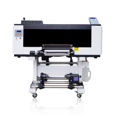 With 3PC XP600 Print Head A3 UV DTF Printer UV Roll Crystal Sticker Printer