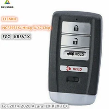 For 2014 2015 2016 17-2020 Acura ILX RLX TLX Keyless Smart Remote Key Fob KR5V1X