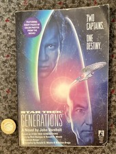 Vintage powieść Star Trek / książka - "Pokolenia" Johna Vornholta