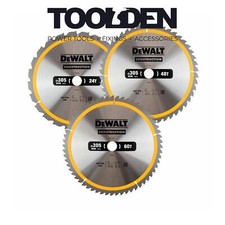 Image of DeWalt DT1964 305 x 30mm 24T/48T/60T Construction Circular Saw Blade (Pack of 3)