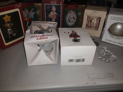 Lot of 10 Hallmark Keepsake CUTE Ornaments 80s-current/ Original Boxes RARE  00e
