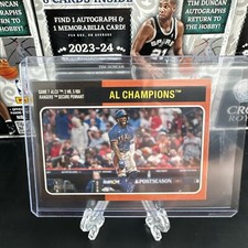 2024 Topps Heritage Short Print AL Champions Brown Orange Boarder #460