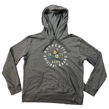 Aeropostale Jacket Womens Large Gray Graphic Embroidery Hoodie