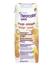 Neocate Splash Orange pineapple 27 cartons supplement drink adults teen new