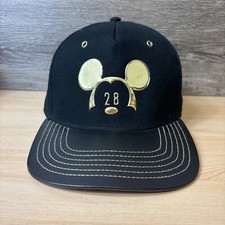 Disney Hat Cap Strap Back Black Mickey Mouse 28 Walt Disney World Parks