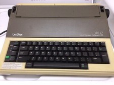 Vintage Brother AX-12 Portable Electronic Typewriter 1980's Made In Japan Works thumbnail