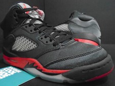 2018 NIKE AIR JORDAN V 5 RETRO GS SATIN BRED BLACK FIRE RED SILVER 440888-006 5Y