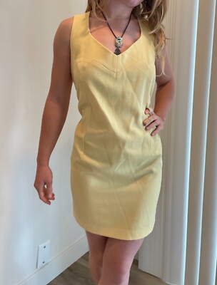 women's butter yellow dress | eBay