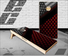 Thin Red Line Flag Cornhole Boards Bean Bag Toss Game