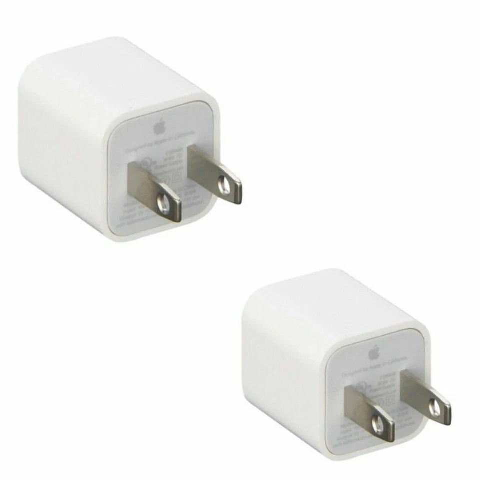 Original Para Apple iPhone Cargador Original 5w Pared USB Adaptador de Corriente Cubo Lote  Foto 2 de 3