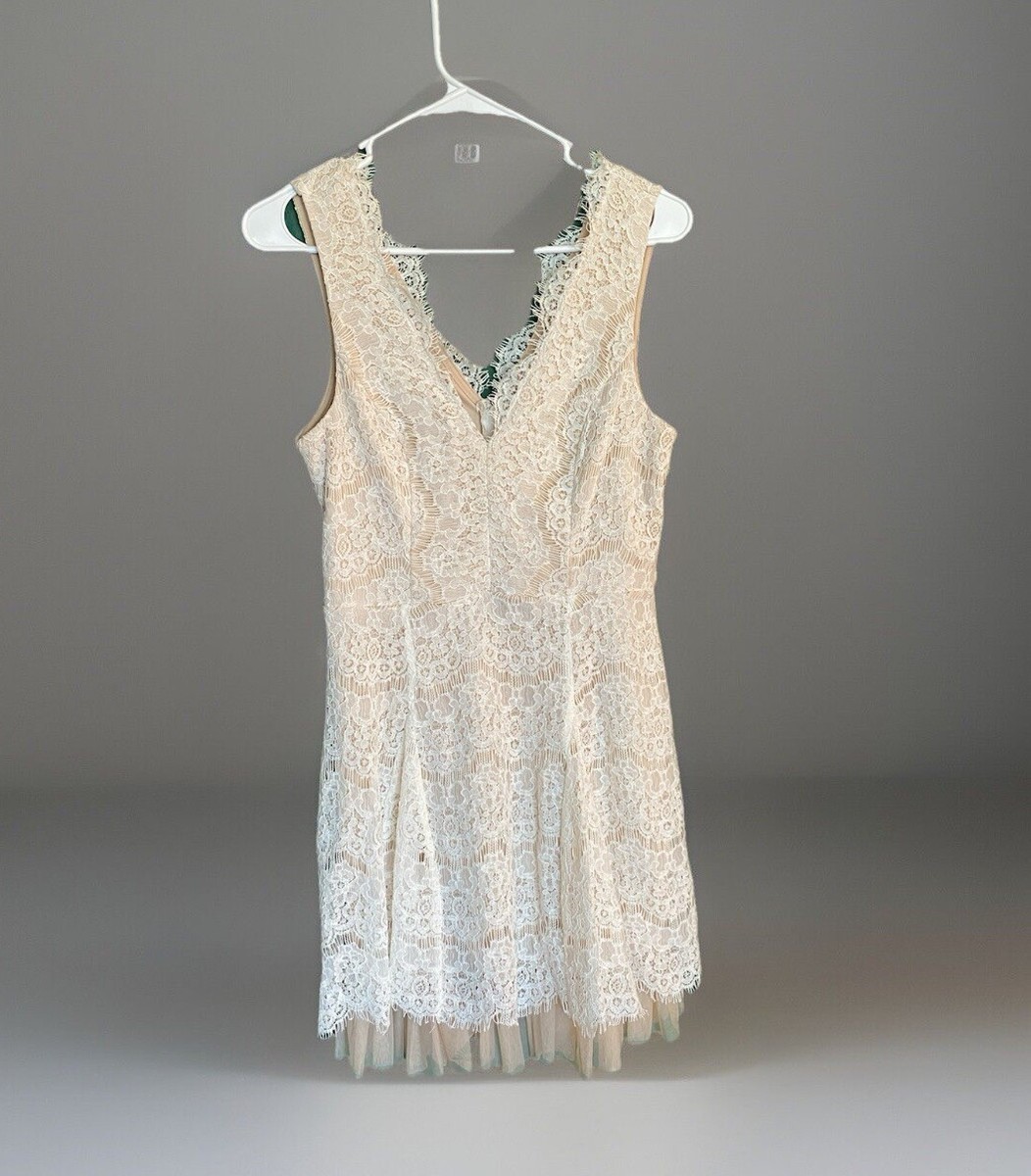 Trixxi Clothing Company White Lace Dress Women's Size Medium | eBay