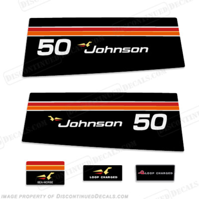 Fits Johnson 1975 50hp - Electric Decals