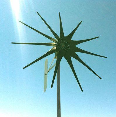 WIND TURBINE WIND GENERATOR 1700 WATT 11 blade GREEN LOW WIND 12 VOLT AC / 3 PH