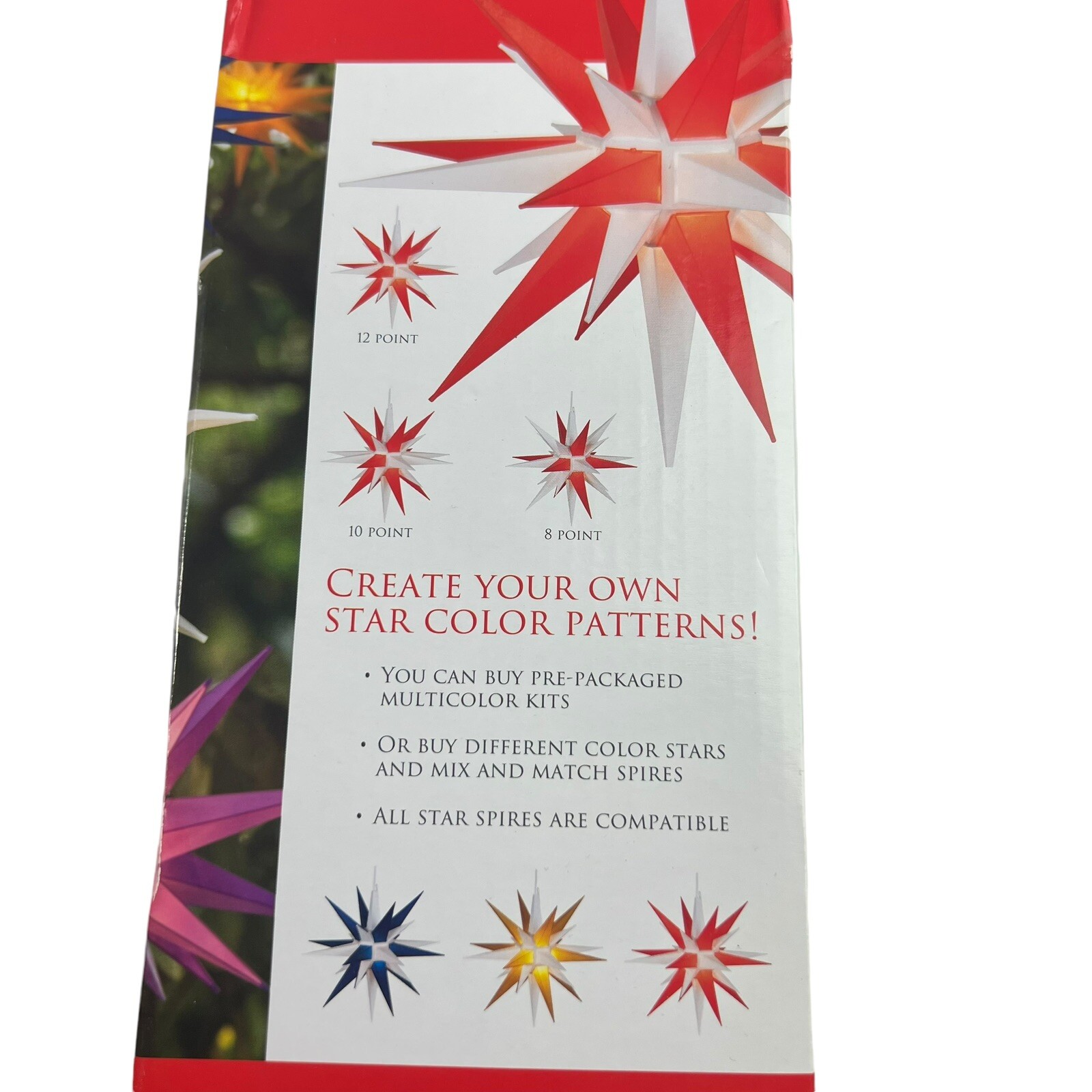 Kringle Moravian Star Illuminated Lighted Purple Hanging Holiday Christmas 14 In