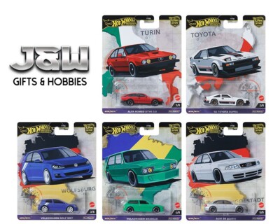 Hot Wheels Car Culture 2024 A case World Tour Set of 5 Cars FPY86