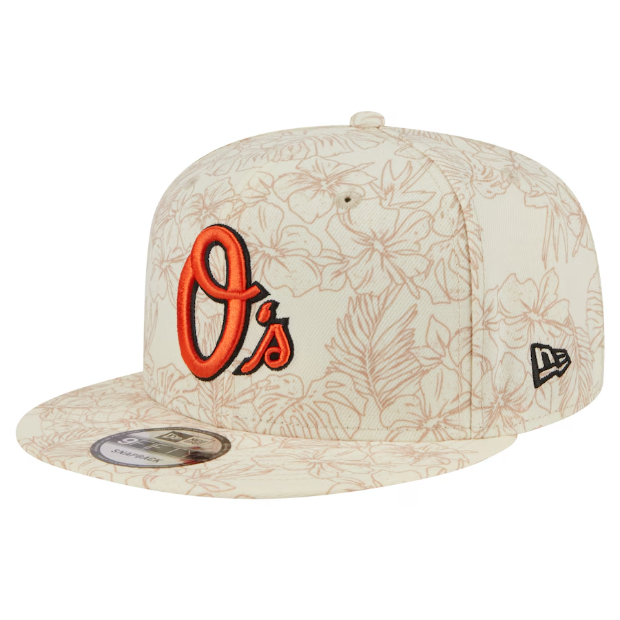 Baltimore Orioles New Era Spring Training Leaf 9FIFTY Snapback Hat