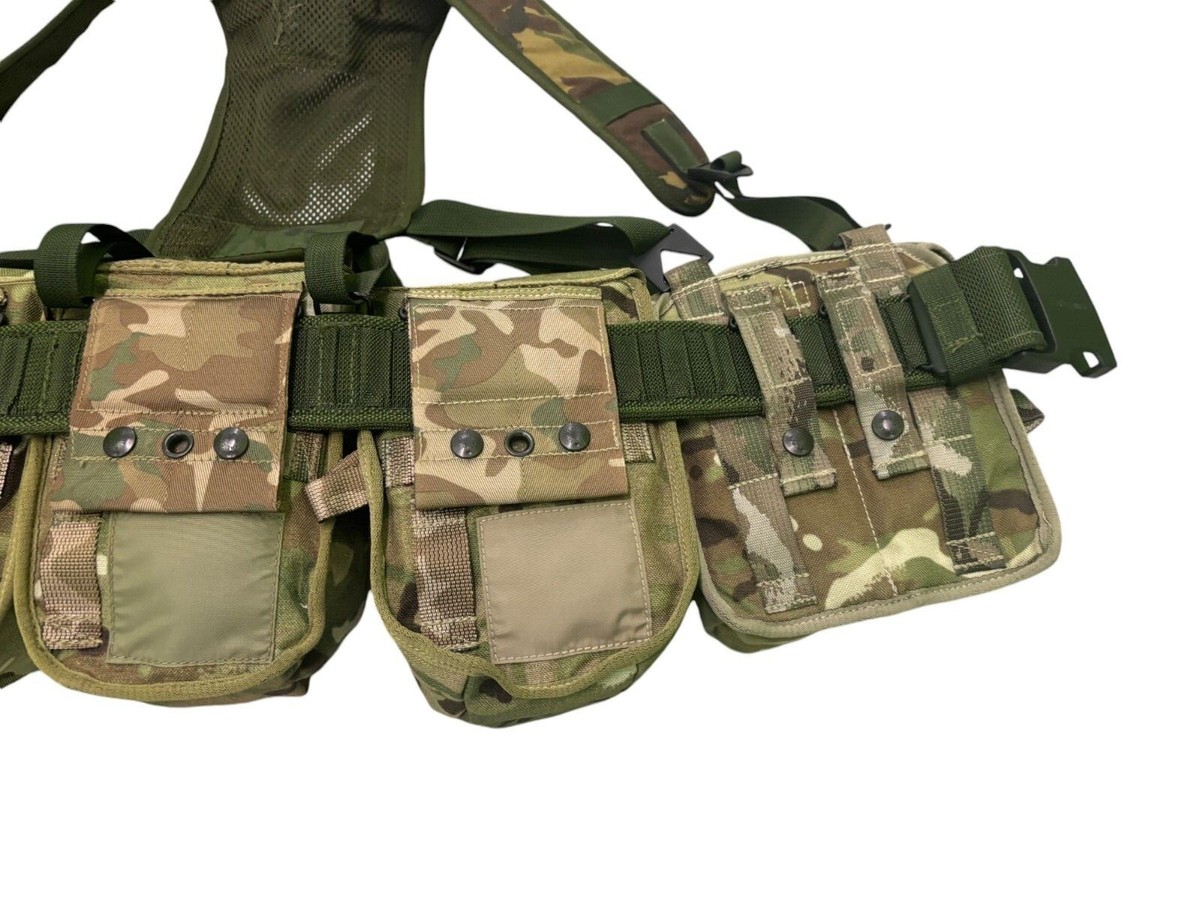 British Army MTP PLCE Webbing Set with DPM Yoke, Belt and Pouches