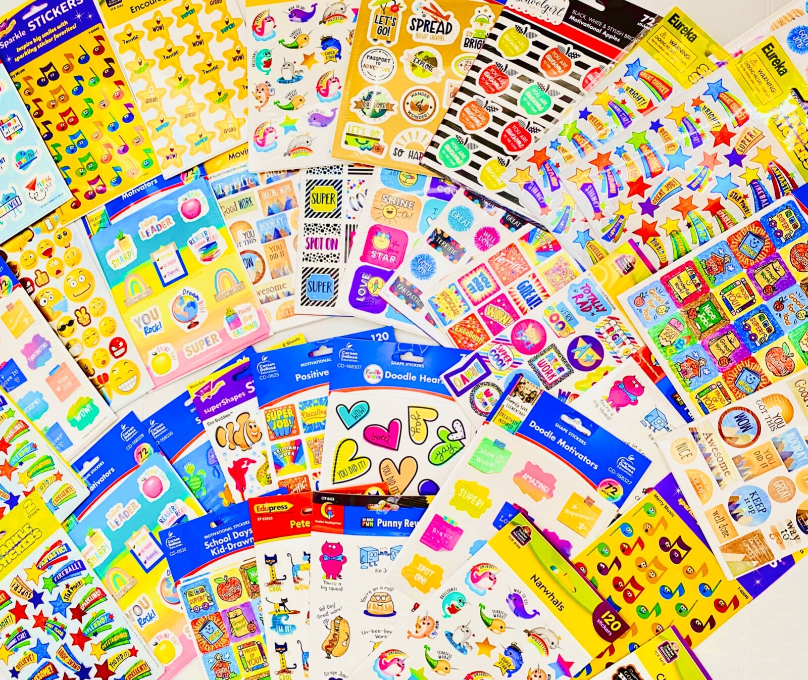 MEGA STICKER Collection 2399+ Bundle Lot Education School Themed Teachers