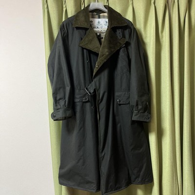 ジャケット・アウター Barbour DESPATCH RIDERS COAT size42 Barbour - Despatch Riders Belted Corduroy-Trimmed Waxed-Cotton