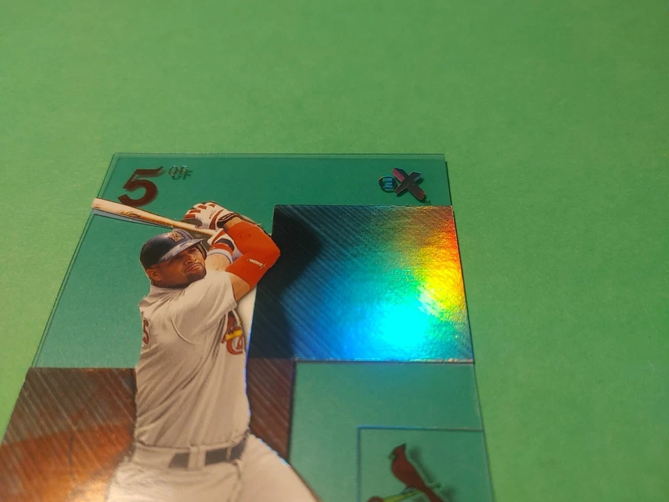 2003 Ex Albert Pujols Essential Credential Now Rare Missing Serial Numbers 700!! - Image 3 of 4