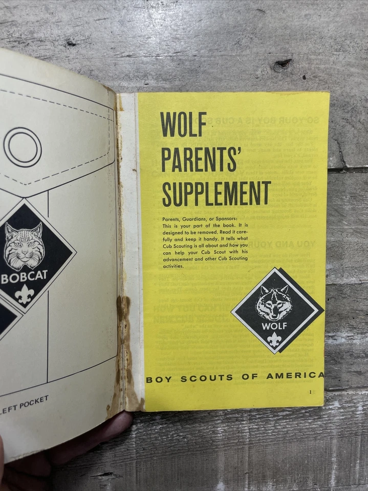 Mid 1900s Antique Scouting Guide "Wolf Parents' Supplement" Illustrated - Image 4 of 4