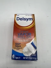 Delsym Vapor Roll-On Cough Suppressant & Topical Analgesic 9/25 COMBINE SHIP