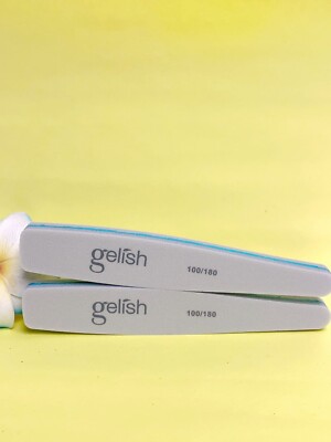 2 Pcs Harmony Gelish Eco Buffer Nail File 100/180 For Acrylic Gel Dipping