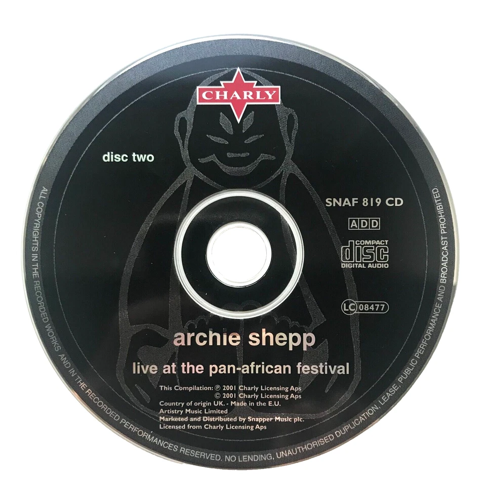 2 CDs Archie Shepp BLASÉ / LIVE AT THE PAN-AFRICAN FESTIVAL | gut (C4110) - Bild 4 von 4