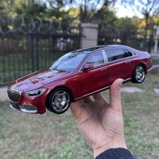 Almost Real 1/18 Maybach Benz S680 2021 S-Class Model Car Red Gifts Display