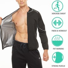 Men Sauna Vest Body Shaper Waist Trainer Back Support Belly Fat Burner Gym Tops