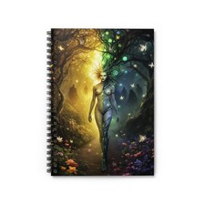 Mystical Spirit Spiral Notebook - Ruled Line, Fantasy Journal, Dream ... 