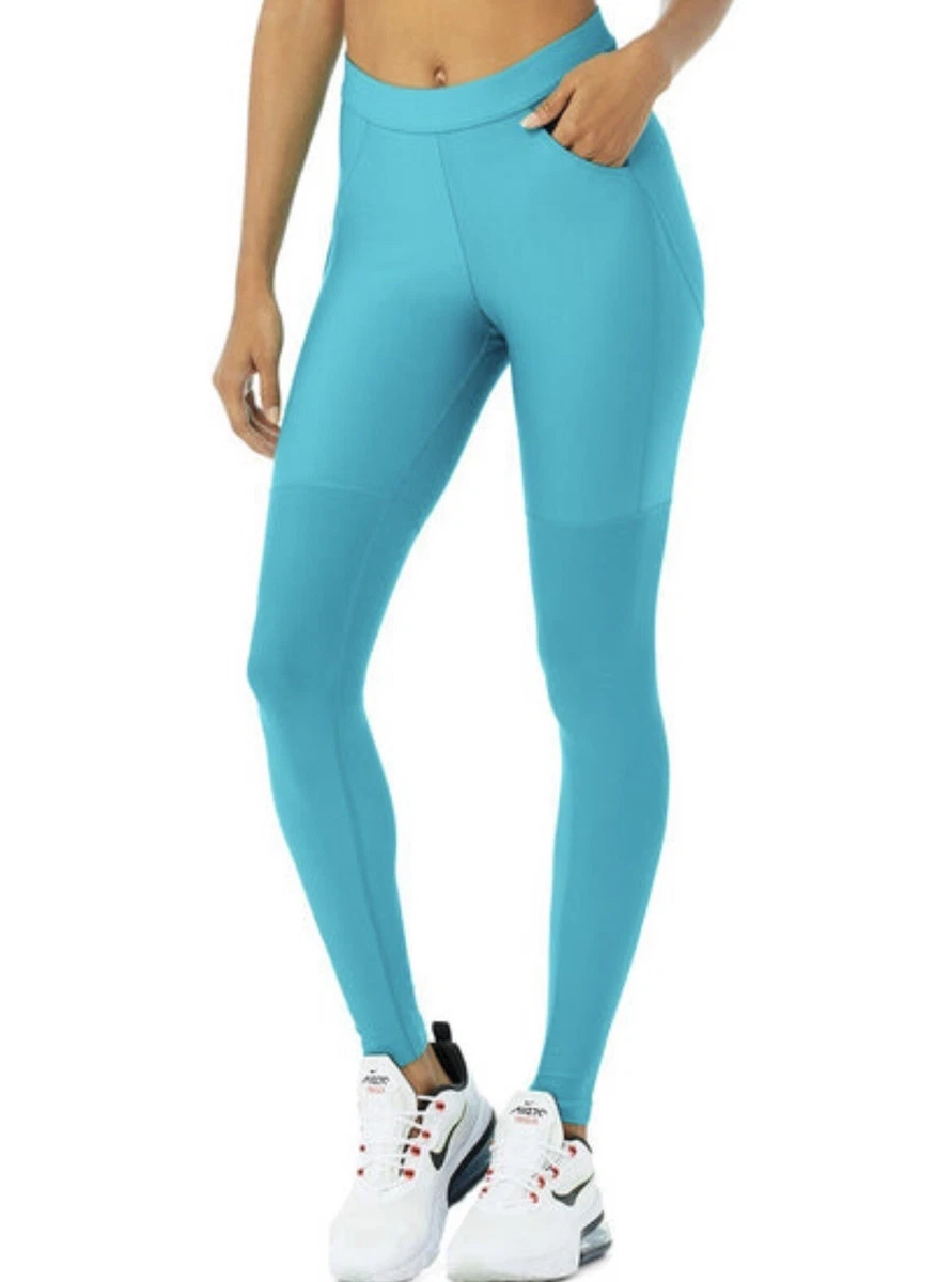 NWT ALO High-Waist Airlift 4 Pocket Utility Legging, XXS, Bright Aqua  MSRP$138