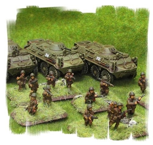 Painted soviet motor rifle platoon W.BTR60 Transports - 15mm Team ...