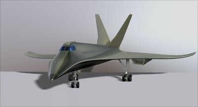 Concorde Prototype Aircraft of the Future Model File STL For 3D Printing
