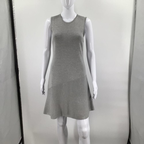 Theory Womens Shift Sweater Dress Gray 