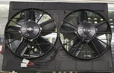 SPAL 2VA06 24 VOLT SLIM DUAL 12" ENGINE RADIATOR CONDENSER FANS PUSH & PULL 24V
