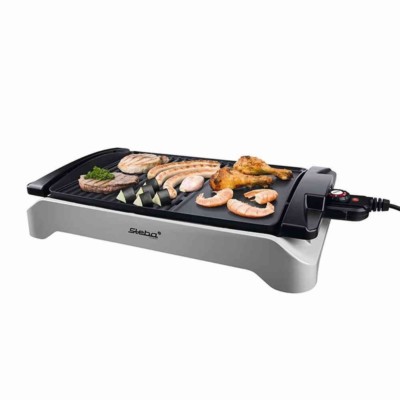 Steba VG 101 Schwarz Barbecue-Elektrogrill Temperaturregler geriffelt 2.000 W