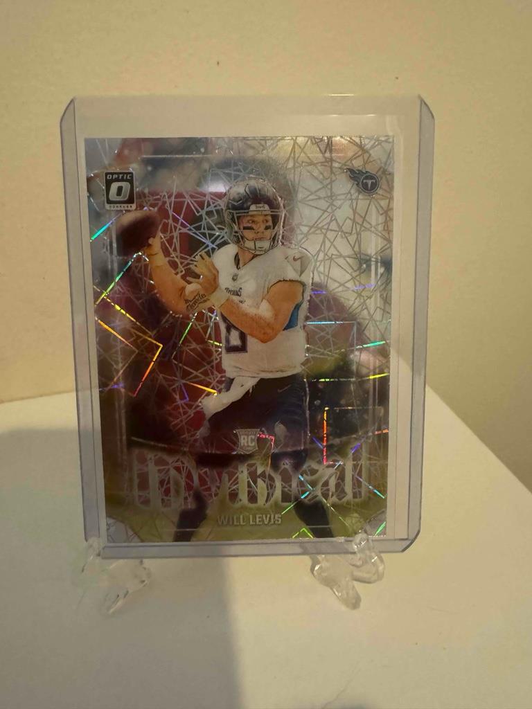 WILL LEVIS 2023 DONRUSS OPTIC #15 MYTHICAL PRIZM ROOKIE TENNESSE TITANS