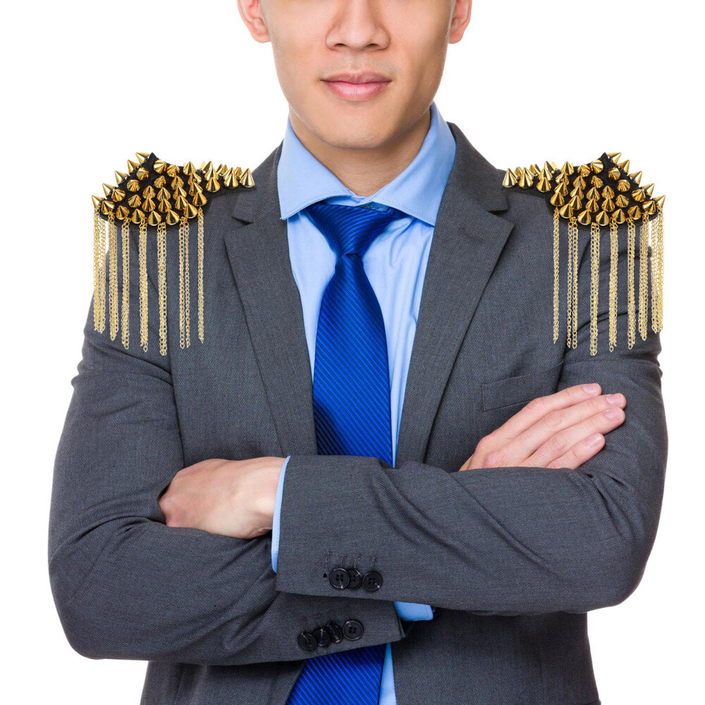 Ringmaster Costume Women Accessories Badge Men's Epaulet Rivet