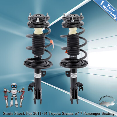 For Toyota Sienna 2011-2014 FWD Front LH & RH Struts Shocks Absorbers