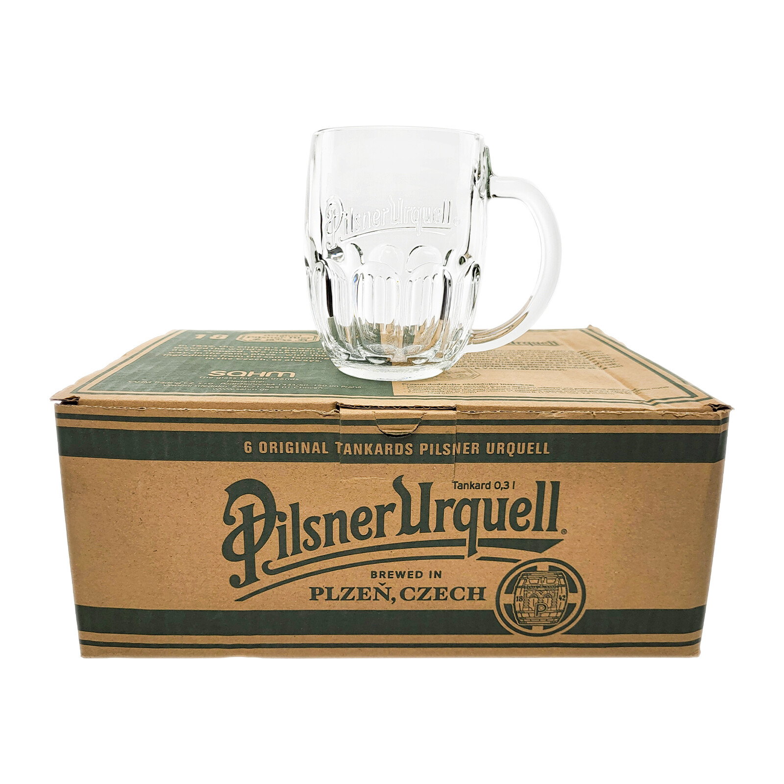 Pilsner Urquell Bierglas 0,3L 0,5L Stabiler Bierkrug Biergläser aus Tschechien