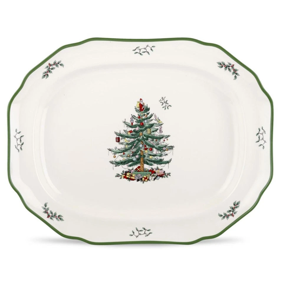 Spode Christmas Tree Large Sculpted Platter