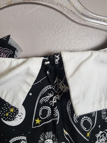 Retrolicious Damen schwarz-weiß Tarot Kleid Größe 2XL - Bild 6 von 7