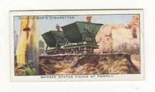 Treasure Trove Card 1937 #19 Bronze statue from Pompeii, Italy