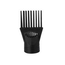 Black Hair Dryer Comb Attachment for Straightening and Detangling, Nozzle Pla...